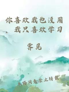 你喜歡我也沒用，我只喜歡學(xué)習(xí)